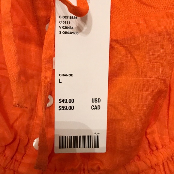 Urban outfitters orange top - Picture 2 of 3